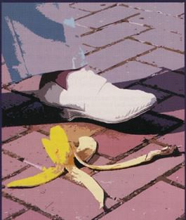 Slipping on a Banna Peel