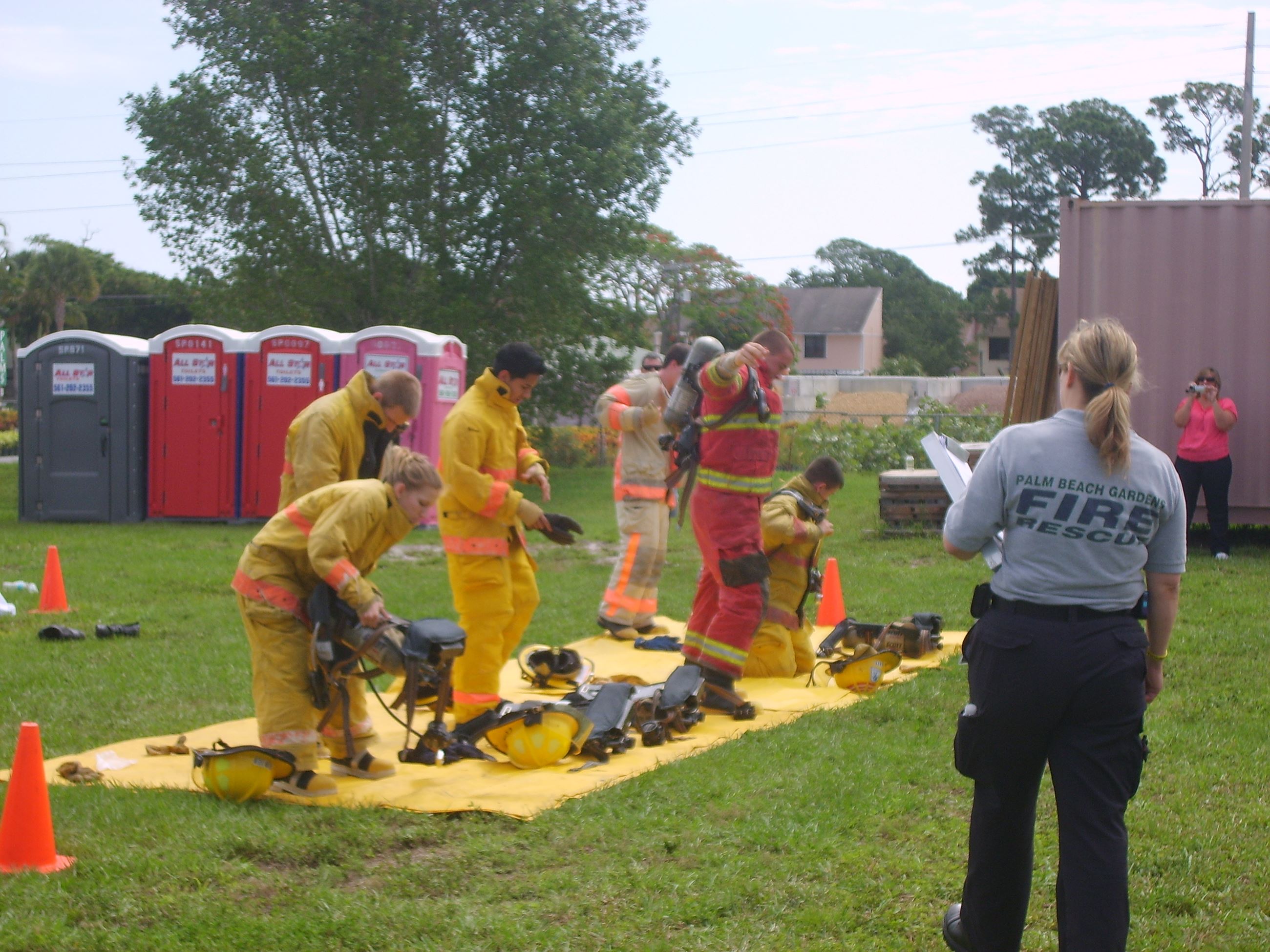 Explorers Put on Equipment